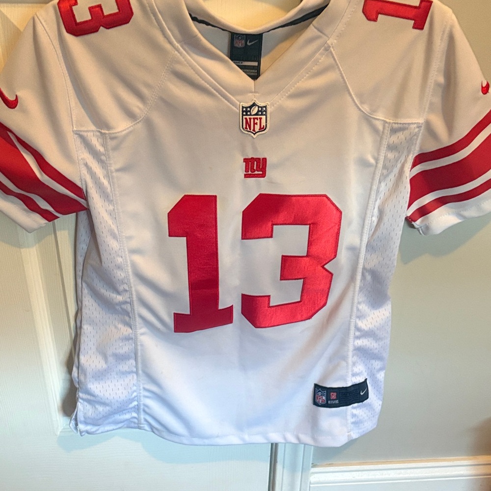 Nike Kids White and Red Football Jersey